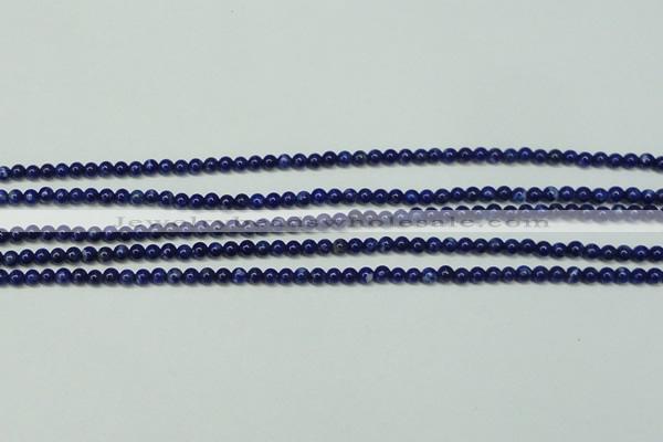 CNL1250 15.5 inches 3mm round natural lapis lazuli beads