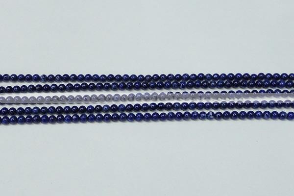 CNL1251 15.5 inches 4mm round natural lapis lazuli beads