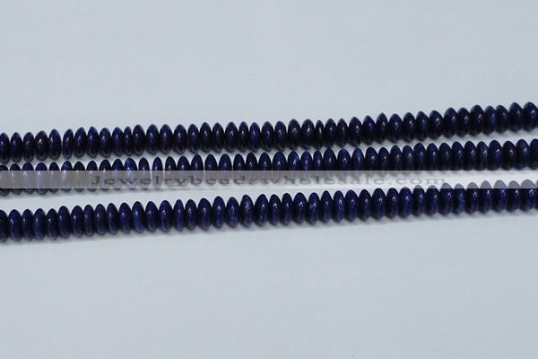 CNL1262 15.5 inches 4*10mm rondelle natural lapis lazuli beads