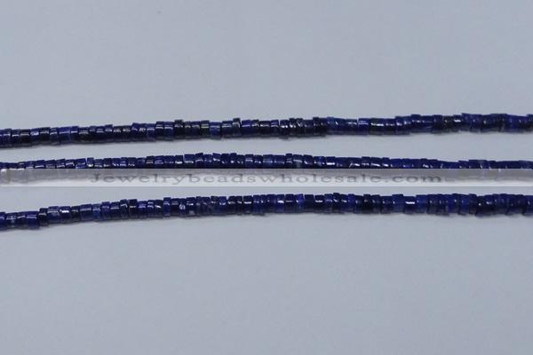 CNL1265 15.5 inches 3*6mm tyre natural lapis lazuli beads