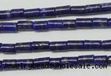 CNL1269 15.5 inches 3*6mm tube natural lapis lazuli beads