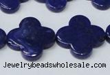 CNL1283 15.5 inches 20mm flower natural lapis lazuli beads