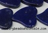 CNL1291 15.5 inches 31*33mm heart natural lapis lazuli beads