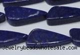 CNL1298 15.5 inches 12*28mm triangle natural lapis lazuli beads