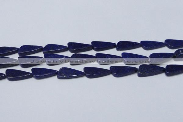 CNL1298 15.5 inches 12*28mm triangle natural lapis lazuli beads