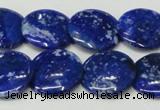 CNL1302 15.5 inches 20mm flat round natural lapis lazuli beads