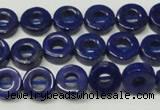 CNL1308 15.5 inches 10mm donut natural lapis lazuli beads