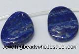 CNL1320 Top drilled 25*35mm - 35*45mm freeform natural lapis lazuli beads