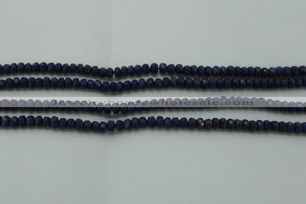 CNL1400 15.5 inches 2.5*4mm faceted rondelle lapis lazuli beads