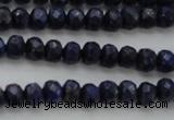 CNL1401 15.5 inches 3*5mm faceted rondelle lapis lazuli beads