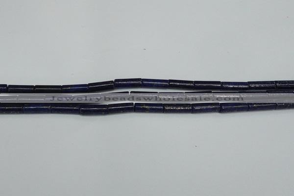 CNL1508 15.5 inches 4*12mm tube lapis lazuli beads wholesale