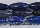 CNL1601 15.5 inches 12*30mm rice lapis lazuli gemstone beads