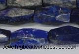 CNL1608 15.5 inches 12*25mm - 14*30mm faceted nuggets lapis lazuli beads