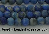 CNL1651 15.5 inches 6mm round matte lapis lazuli beads wholesale