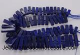 CNL1660 15.5 inches 8*25mm - 10*35mm cuboid lapis lazuli beads