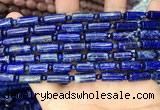 CNL1685 15.5 inches 4mm round & 6*12mm - 6*14mm tube lapis lazuli beads