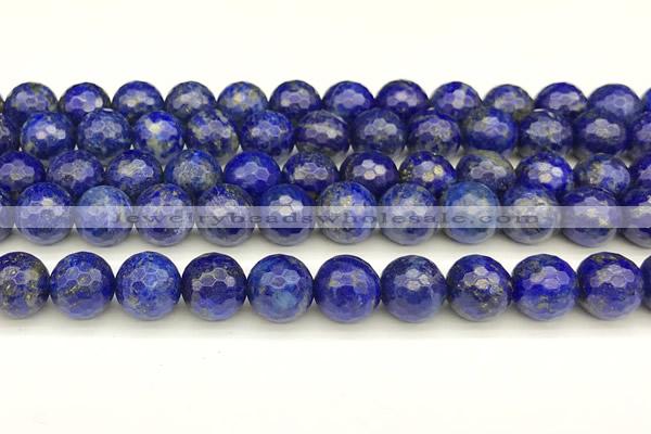 CNL1738 15 inches 12mm faceted round lapis lazuli beads