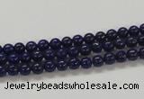 CNL204 15.5 inches 4mm round natural lapis lazuli beads wholesale