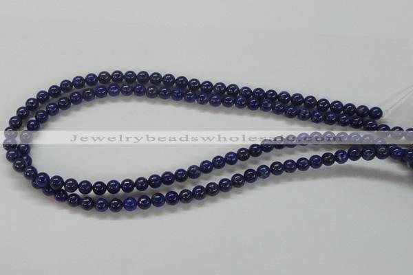 CNL205 15.5 inches 6mm round natural lapis lazuli beads wholesale