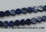 CNL241 15.5 inches 6*6mm heart natural lapis lazuli beads wholesale