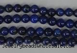 CNL401 15.5 inches 4mm round natural lapis lazuli gemstone beads