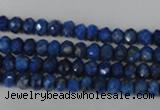 CNL426 15.5 inches 4*6mm faceted rondelle natural lapis lazuli gemstone beads