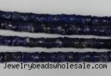 CNL432 15.5 inches 5*7mm bone natural lapis lazuli gemstone beads