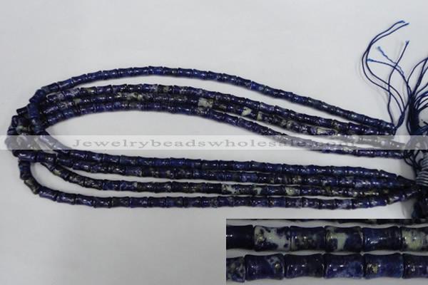 CNL432 15.5 inches 5*7mm bone natural lapis lazuli gemstone beads