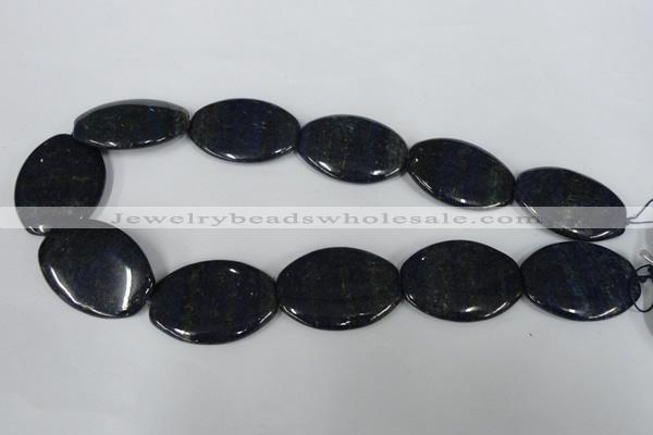 CNL487 15.5 inches 25*35mm oval natural lapis lazuli gemstone beads