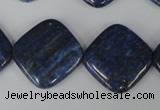 CNL526 15.5 inches 20*20mm diamond natural lapis lazuli gemstone beads