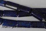 CNL541 15.5 inches 8*16mm flat tube natural lapis lazuli gemstone beads