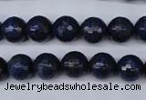 CNL603 15.5 inches 10mm faceted round natural lapis lazuli gemstone beads