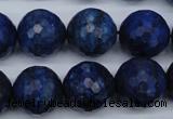 CNL607 15.5 inches 18mm faceted round natural lapis lazuli gemstone beads