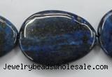 CNL655 15.5 inches 25*35mm flat teardrop natural lapis lazuli beads