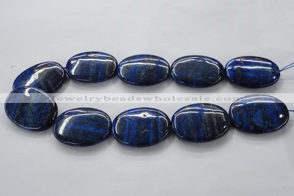 CNL665 15.5 inches 30*40mm oval natural lapis lazuli beads