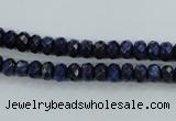 CNL871 15.5 inches 4*6mm faceted rondelle natural lapis lazuli beads