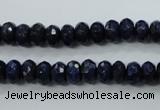 CNL872 15.5 inches 5*8mm faceted rondelle natural lapis lazuli beads