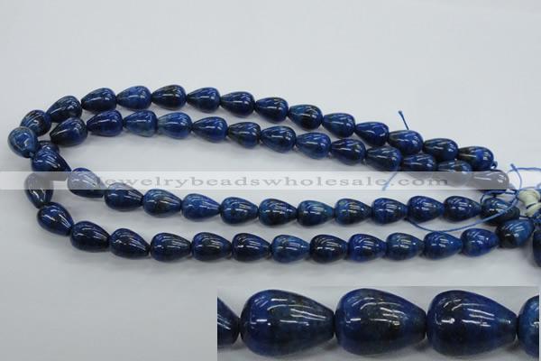 CNL901 15.5 inches 10*14mm teardrop natural lapis lazuli gemstone beads