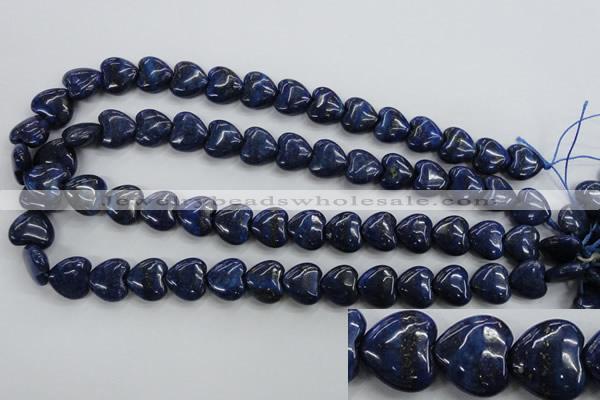 CNL933 15.5 inches 14*14mm heart natural lapis lazuli gemstone beads