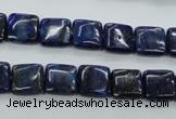 CNL961 15.5 inches 10*10mm square natural lapis lazuli gemstone beads