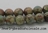 CNS02 16 inches 10mm round natural serpentine jasper beads wholesale