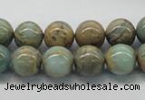 CNS03 16 inches 12mm round natural serpentine jasper beads wholesale