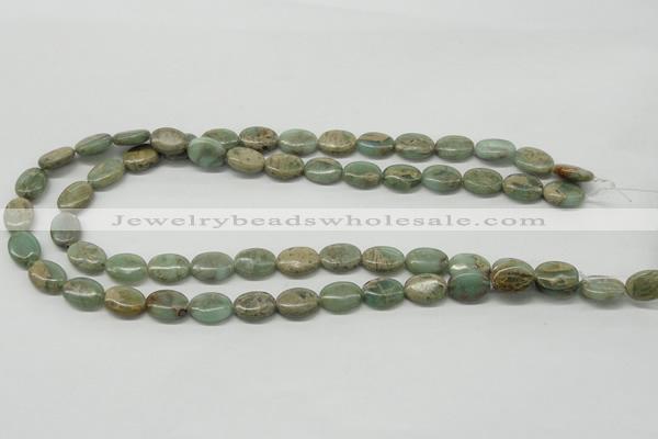 CNS11 16 inches 10*14mm oval natural serpentine jasper beads