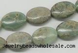 CNS12 16 inches 13*18mm oval natural serpentine jasper beads