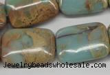 CNS149 15.5 inches 18*25mm rectangle natural serpentine jasper beads