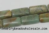 CNS19 16 inches 10*20mm rectangle natural serpentine jasper beads