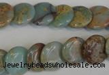 CNS191 15.5 inches 14mm flat round natural serpentine jasper beads