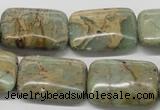 CNS20 16 inches 18*25mm rectangle natural serpentine jasper beads