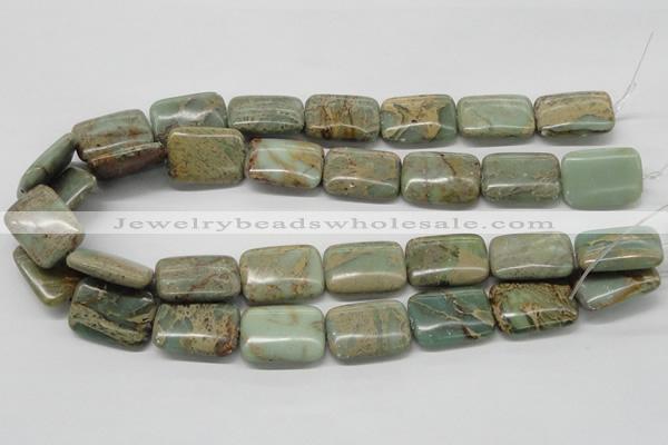 CNS20 16 inches 18*25mm rectangle natural serpentine jasper beads