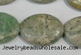 CNS244 15.5 inches 22*30mm oval natural serpentine jasper beads